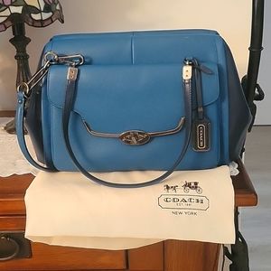 Coach color block satchel, NWT